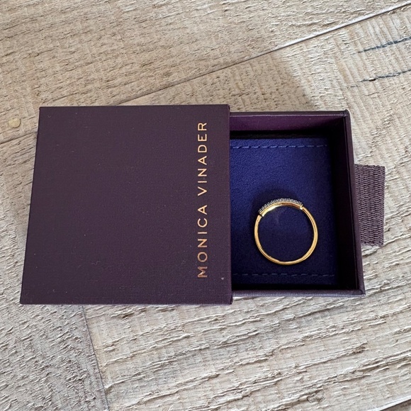 Monica Vinader Fiji Bar Diamond Ring - Picture 5 of 8